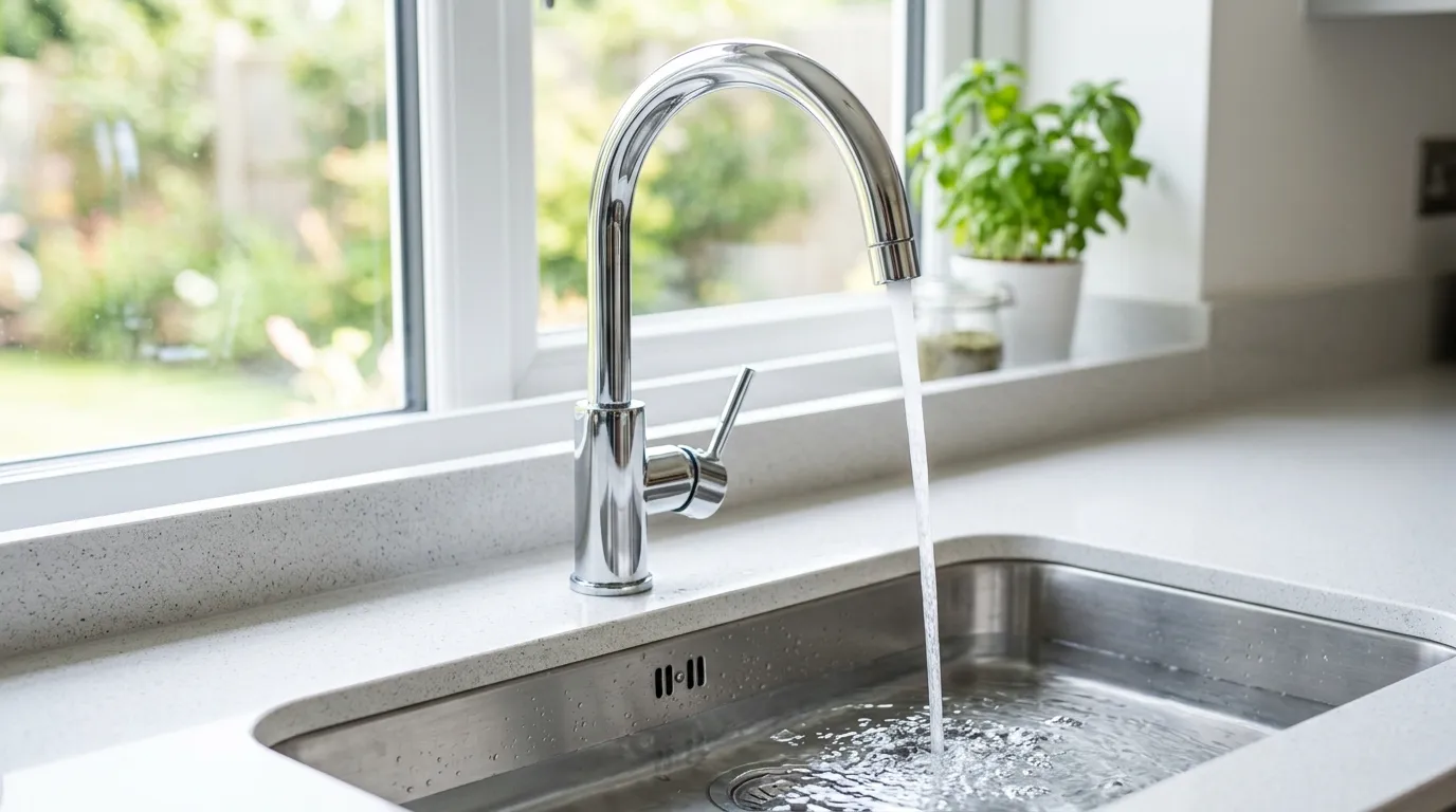 Professional Local Plumbing Master Pros plumbers installing a modern sink faucet